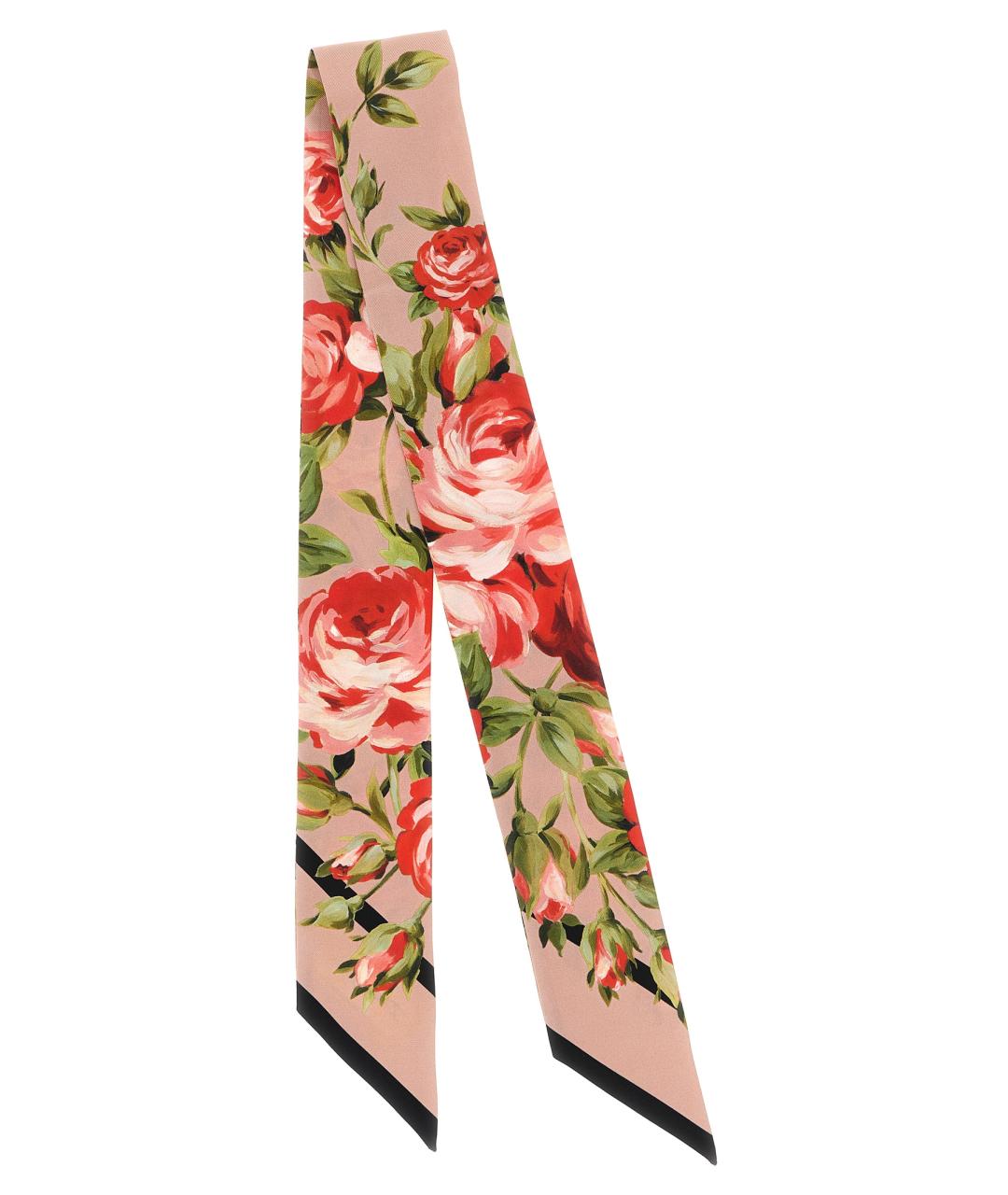 DOLCE&GABBANA Мульти шелковый шарф, фото 2
