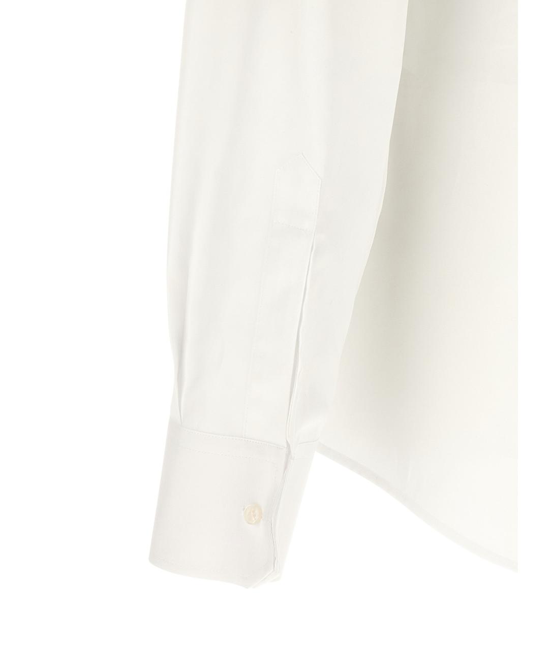 DOLCE&GABBANA Белая хлопковая кэжуал рубашка, фото 4