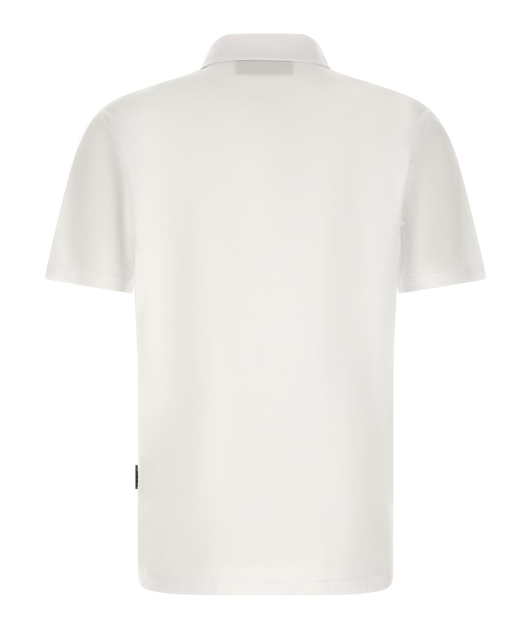 PHILIPP PLEIN Белое хлопковое поло с коротким рукавом, фото 2