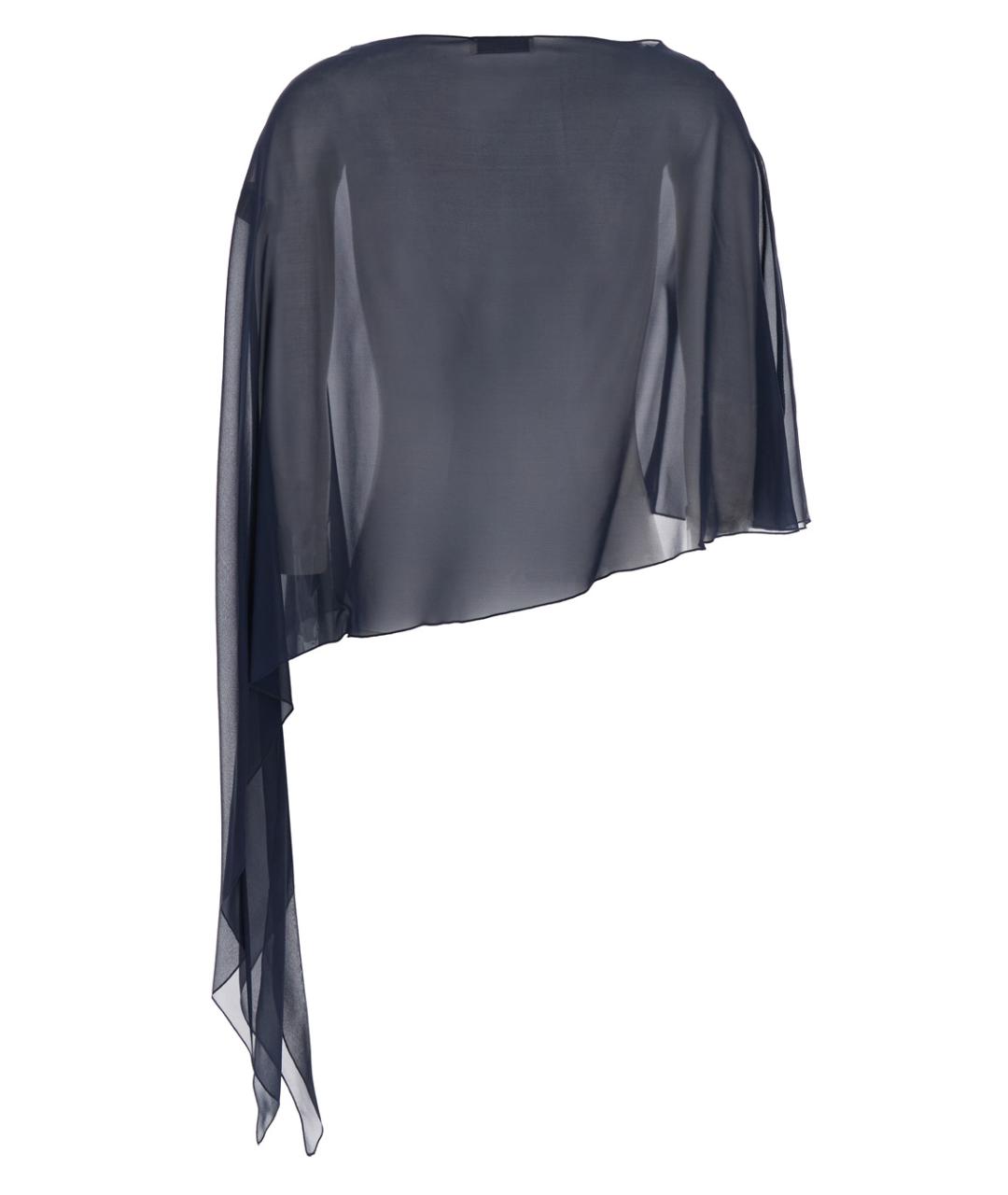 ANTONELLI Синий шелковый шарф, фото 2