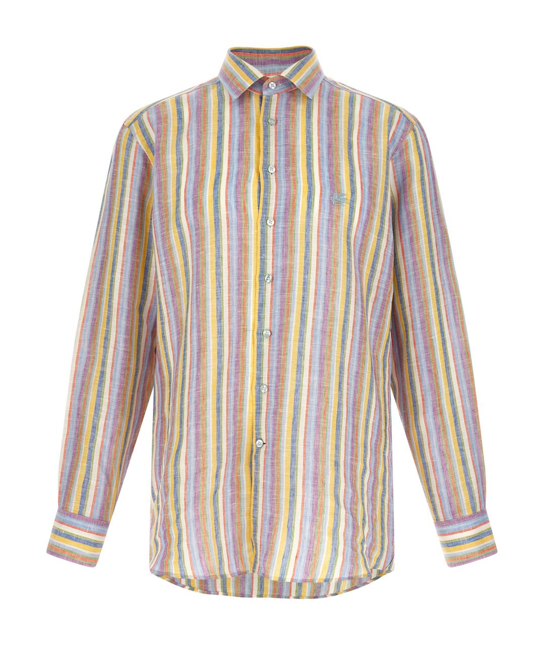 ETRO Мульти льняная кэжуал рубашка, фото 1