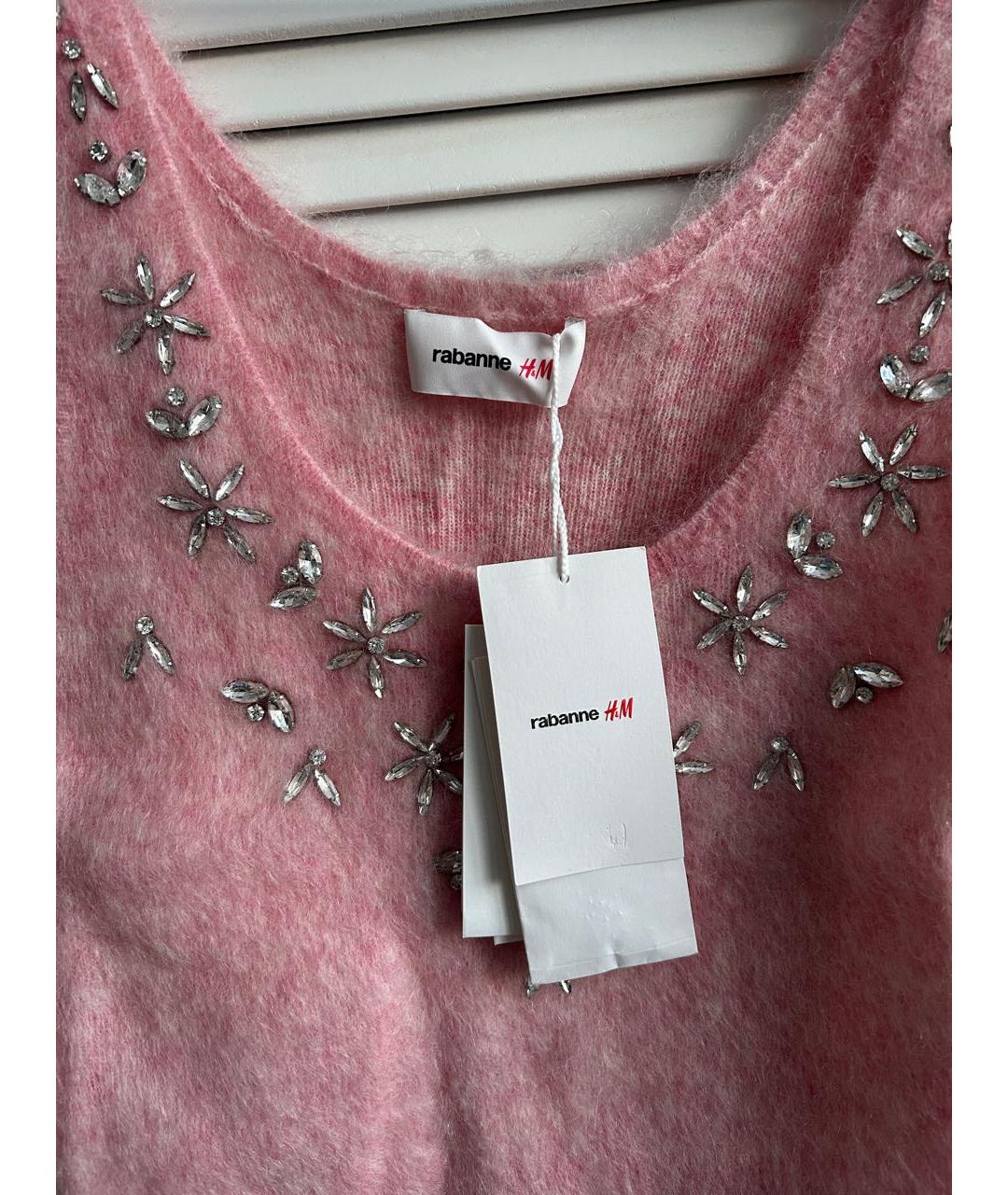 PACO RABANNE Розовая шерстяная жилетка, фото 2