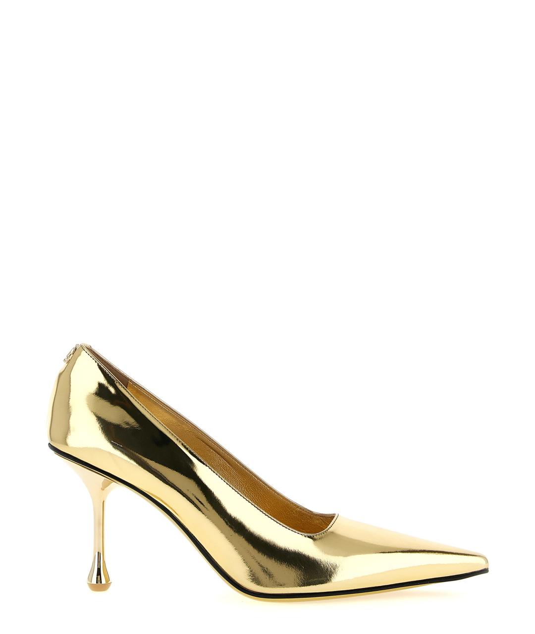 JIMMY CHOO Золотые туфли из лакированной кожи, фото 1