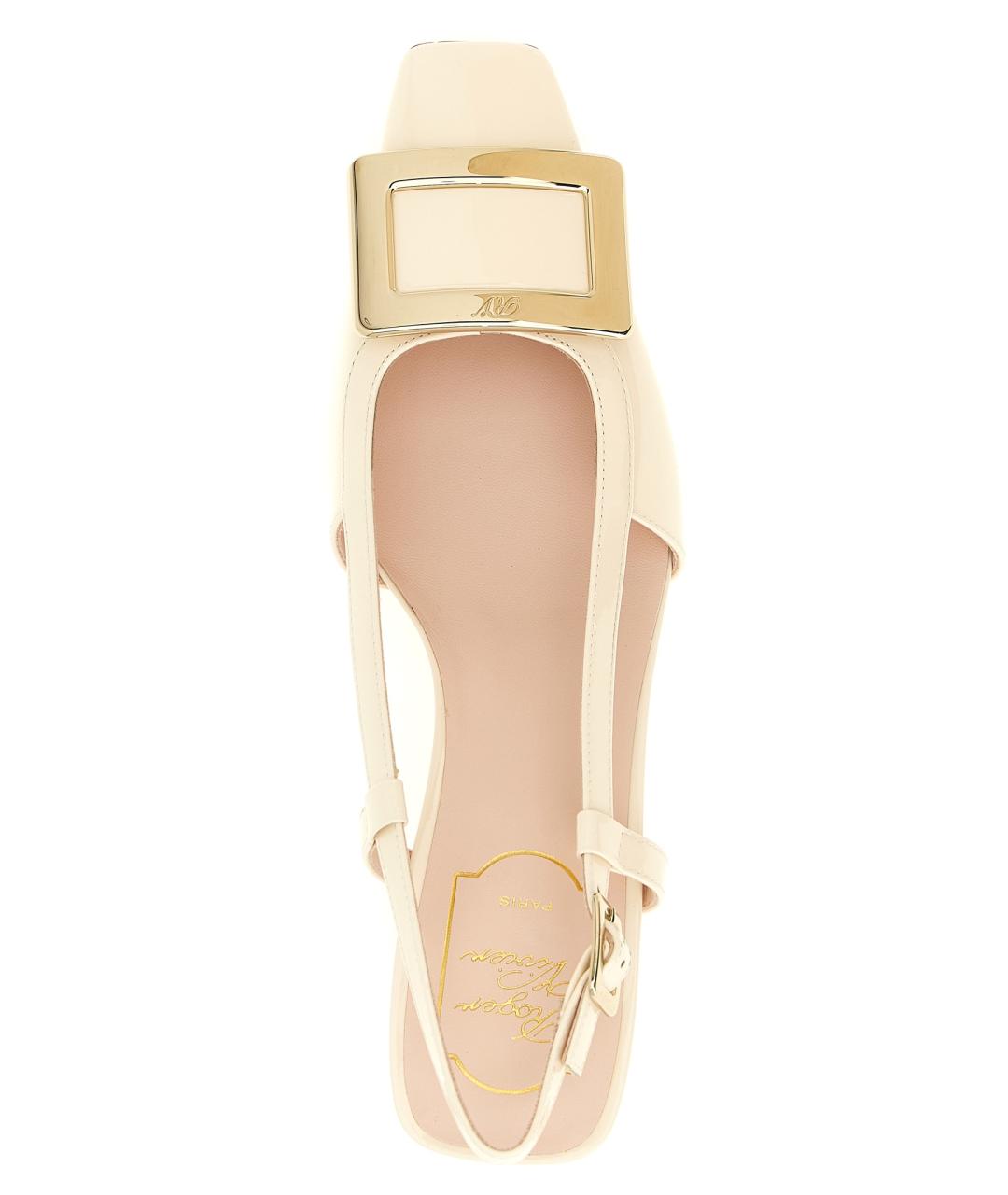 ROGER VIVIER Белые кожаные туфли, фото 4