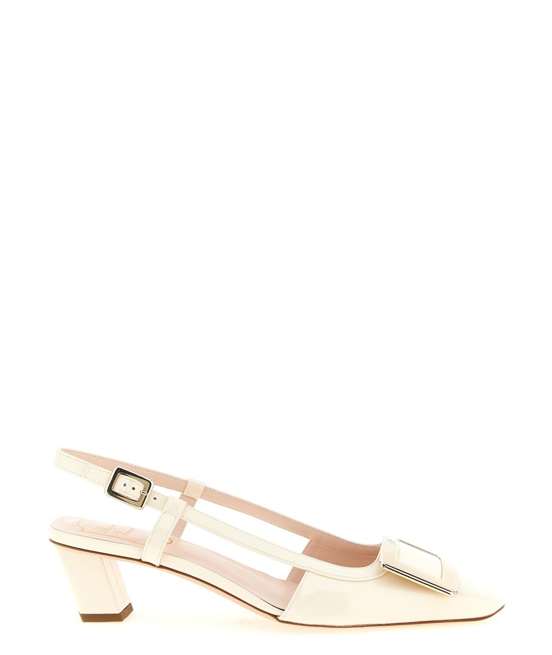 ROGER VIVIER Белые кожаные туфли, фото 1