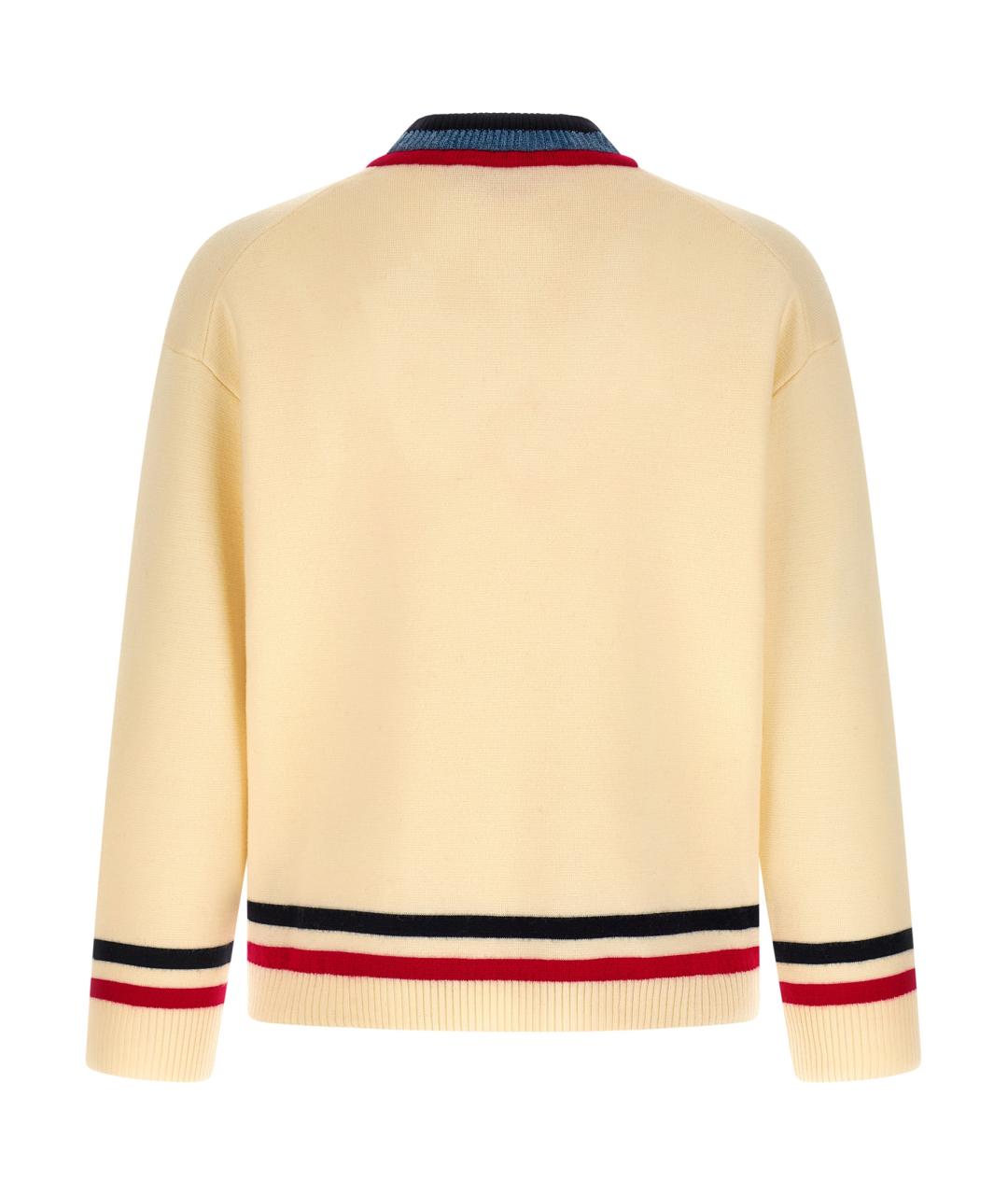 MARNI Бежевый шерстяной джемпер / свитер, фото 2