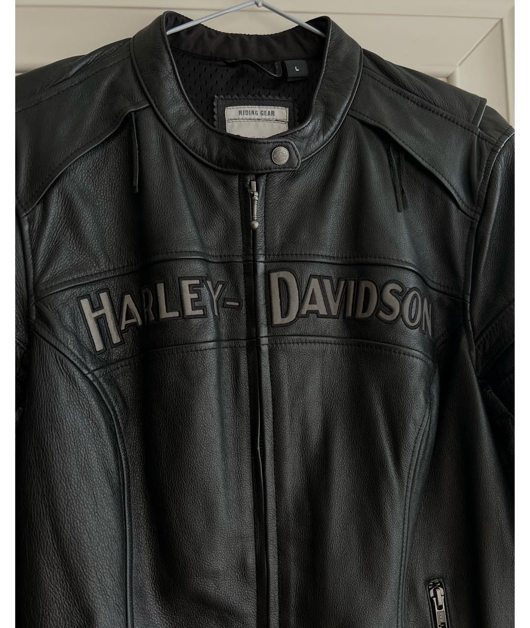 Harley Davidson Черная кожаная куртка, фото 3