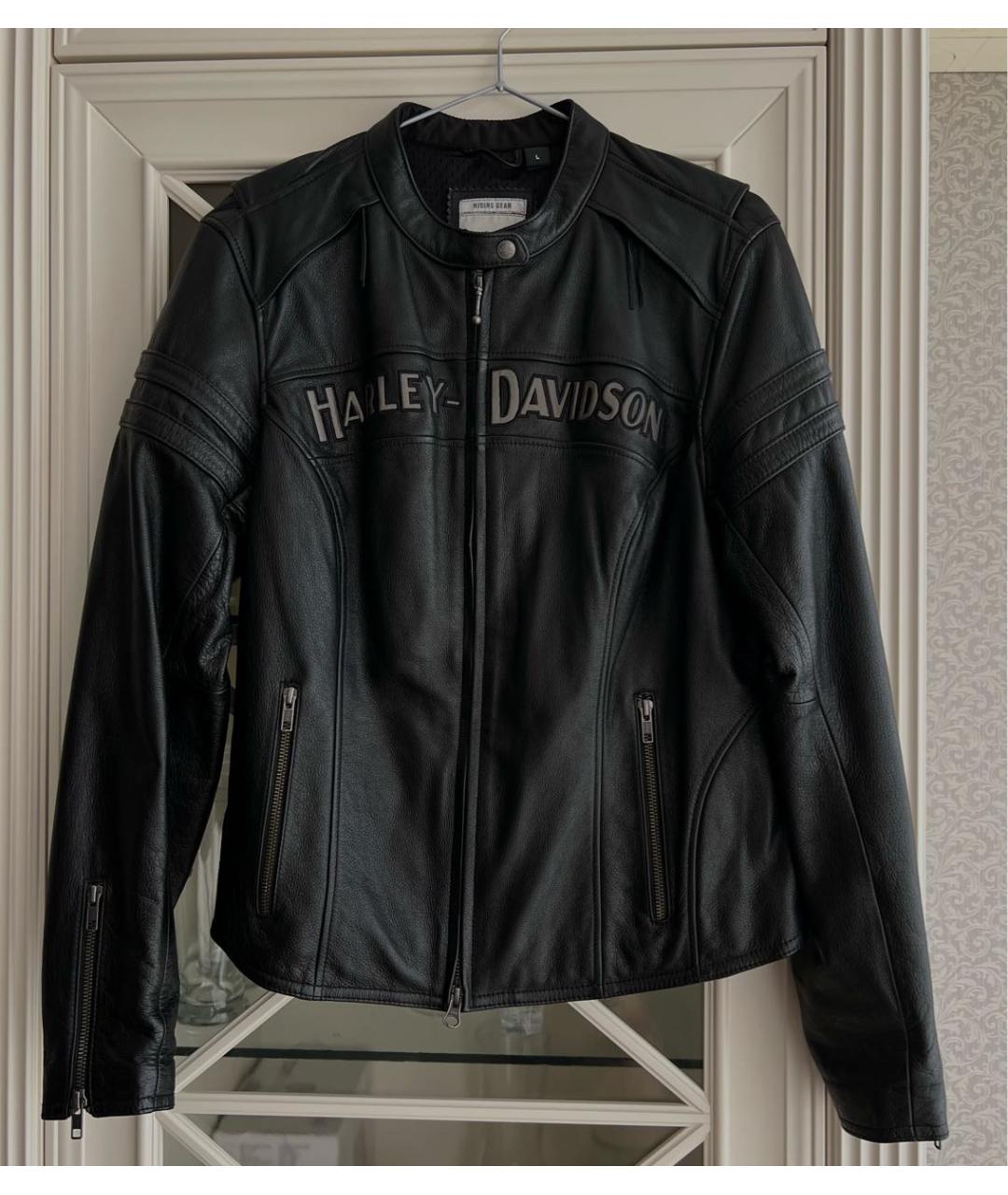 Harley Davidson Черная кожаная куртка, фото 9