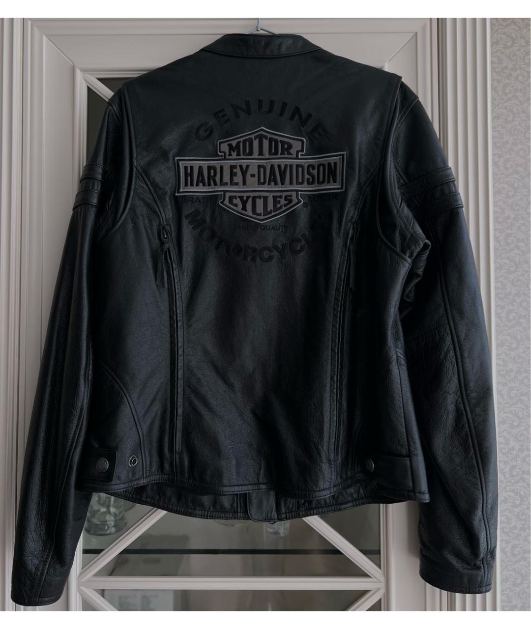 Harley Davidson Черная кожаная куртка, фото 2