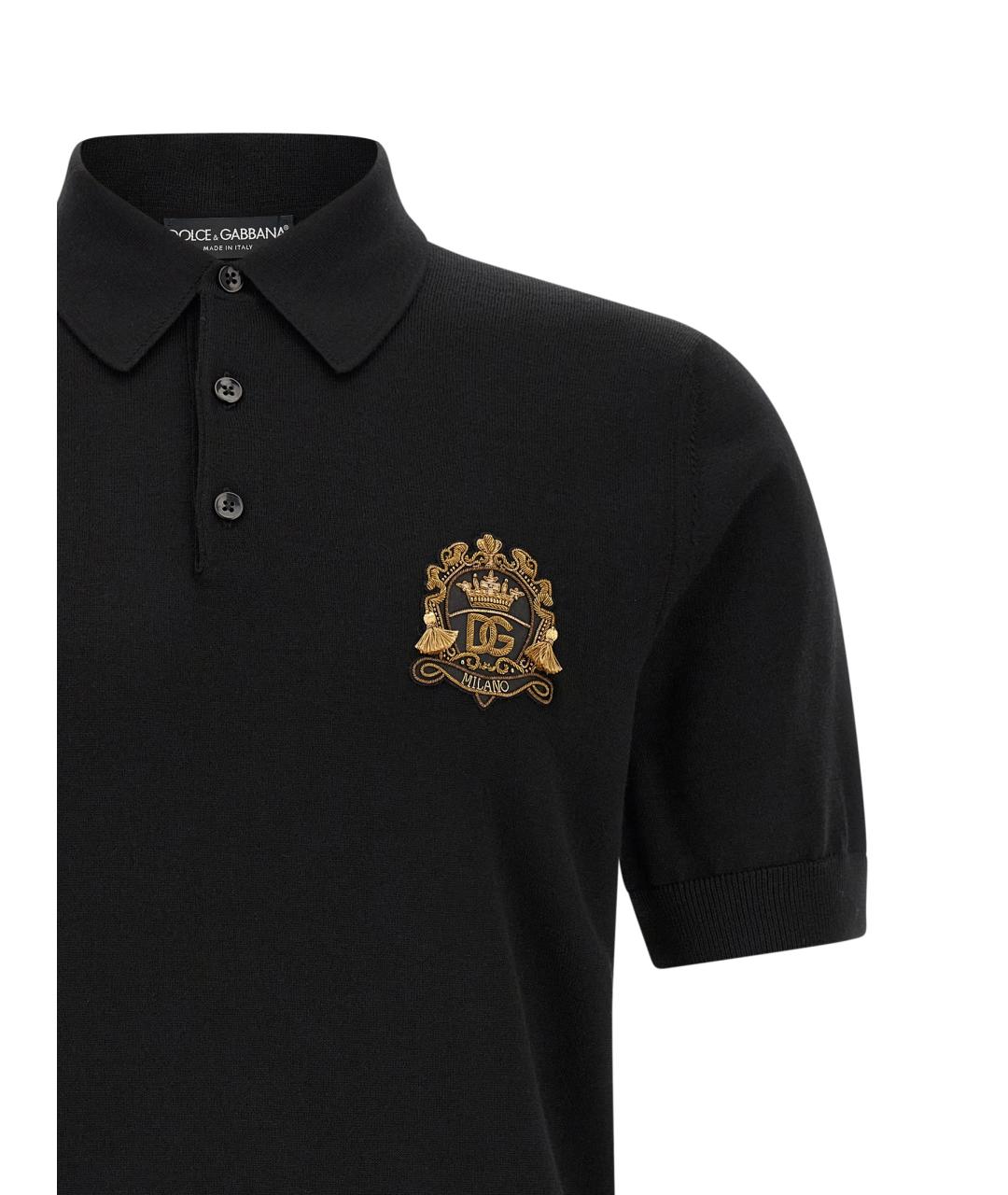 DOLCE&GABBANA Черный шерстяной джемпер / свитер, фото 3