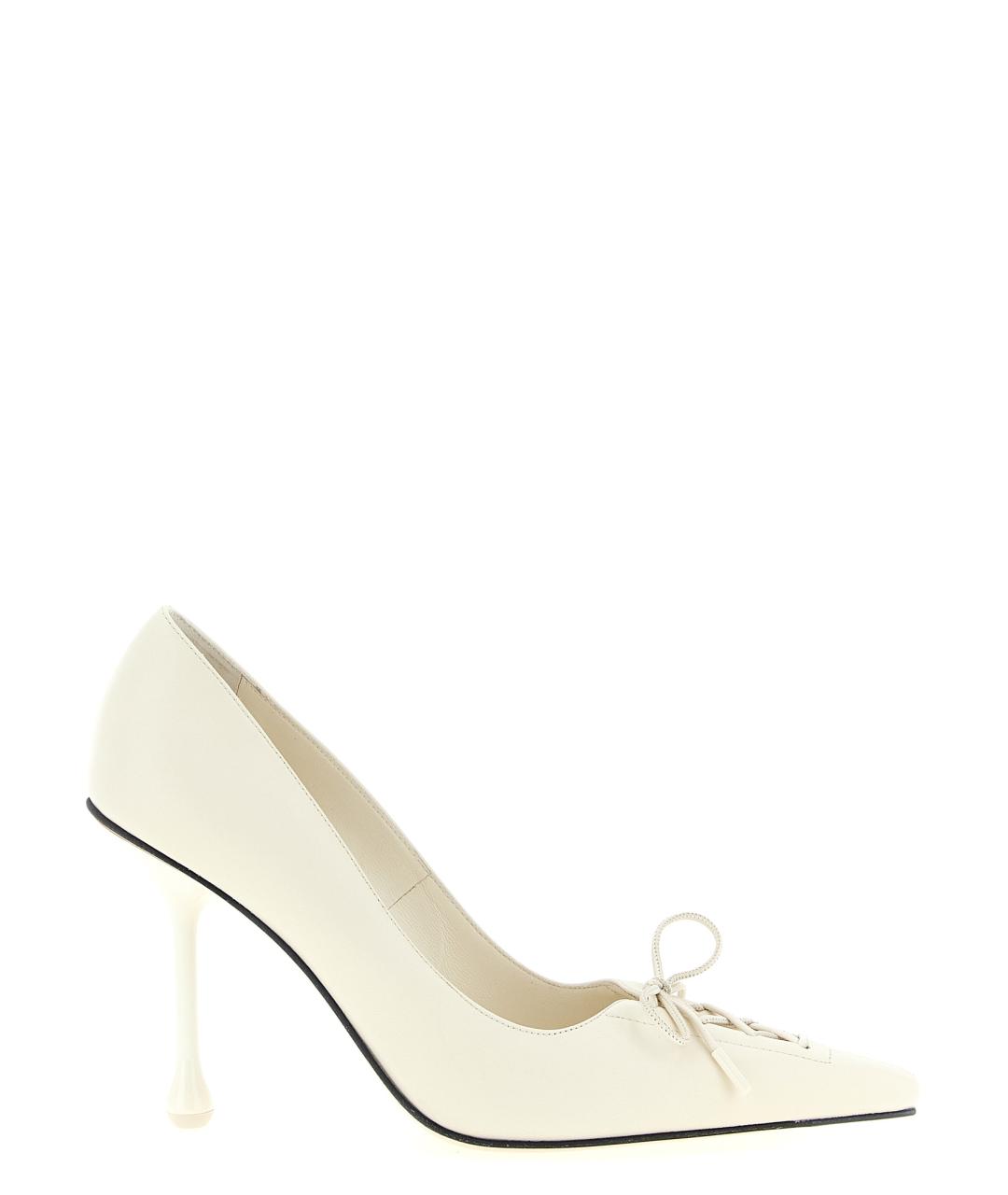JIMMY CHOO Белые кожаные туфли, фото 1