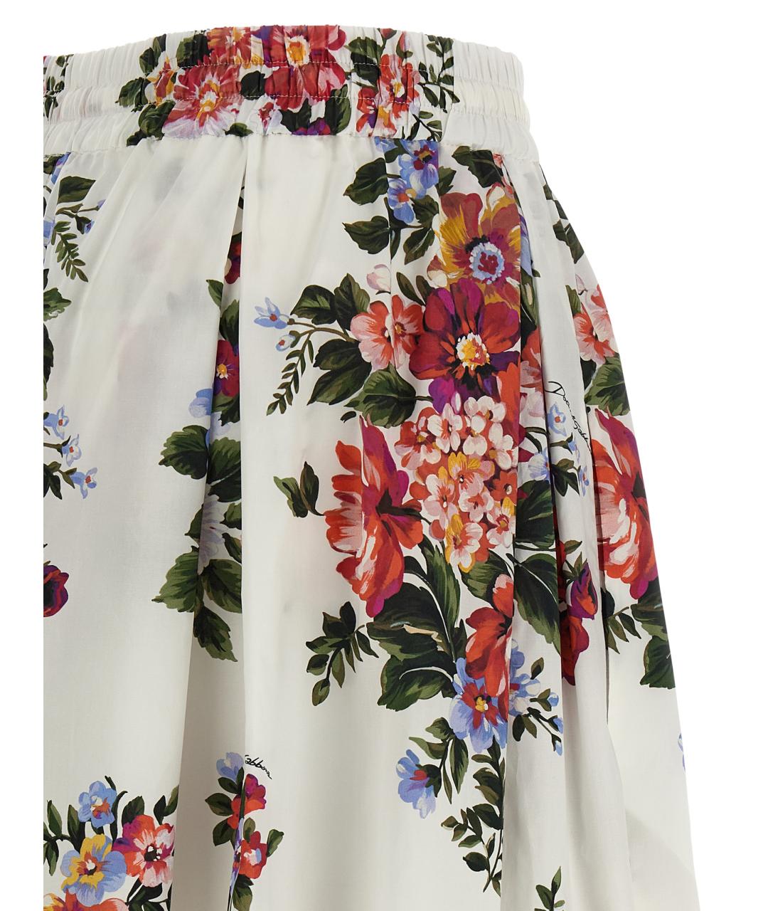 DOLCE&GABBANA Мульти хлопковая юбка миди, фото 4