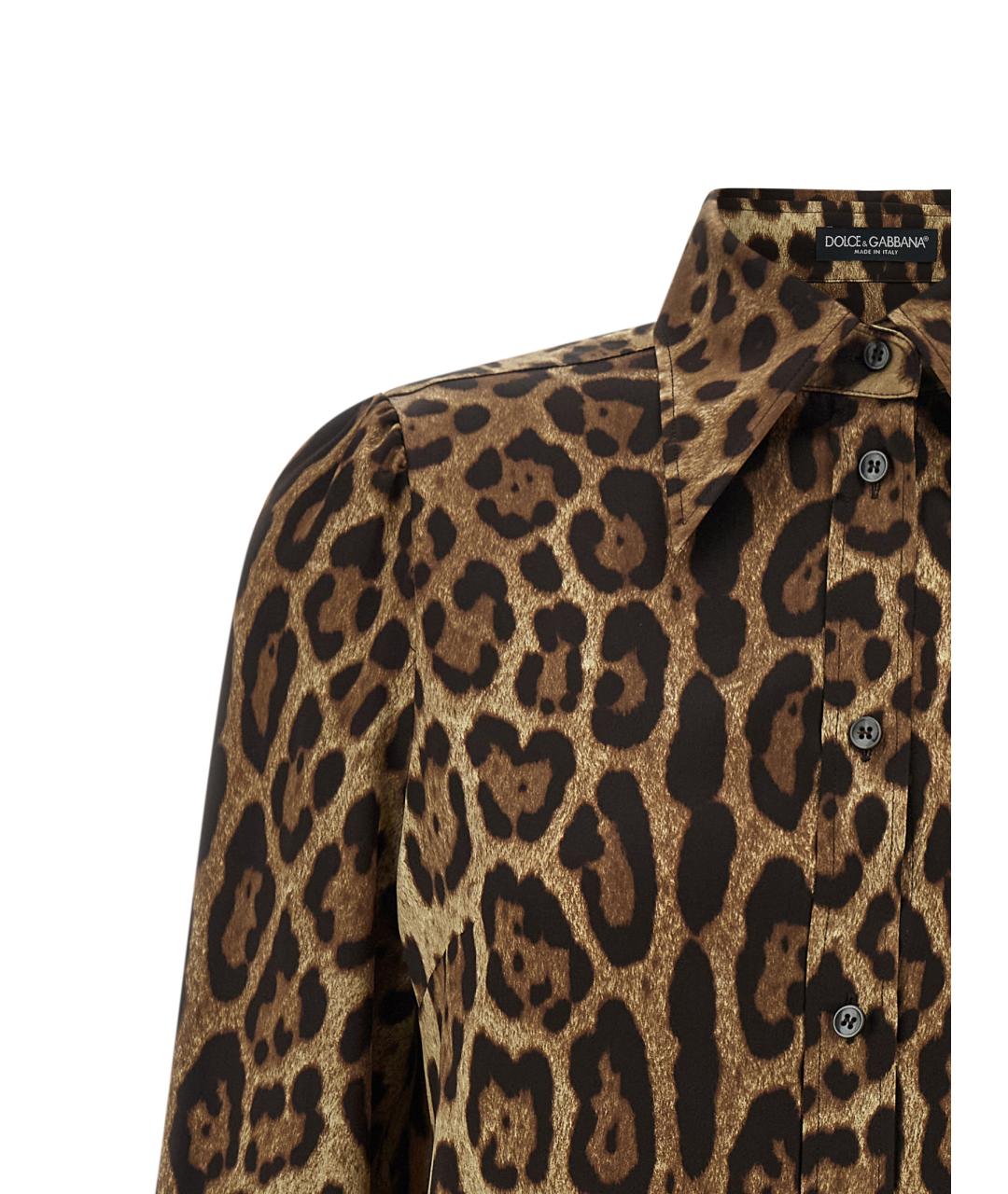 DOLCE&GABBANA Мульти шелковая рубашка, фото 3