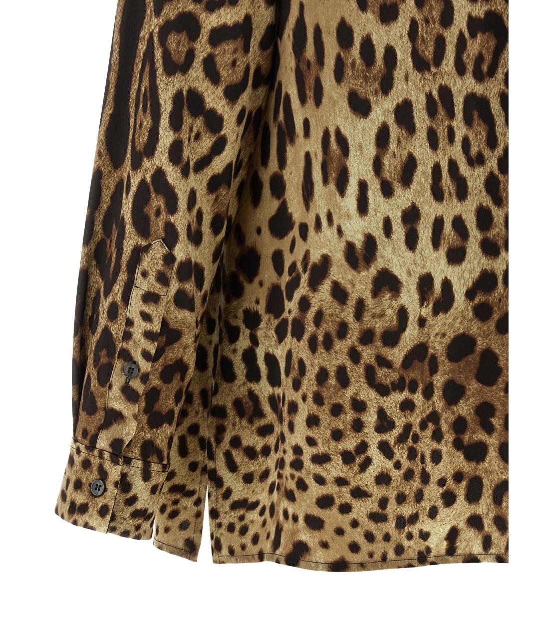 DOLCE&GABBANA Мульти шелковая рубашка, фото 4