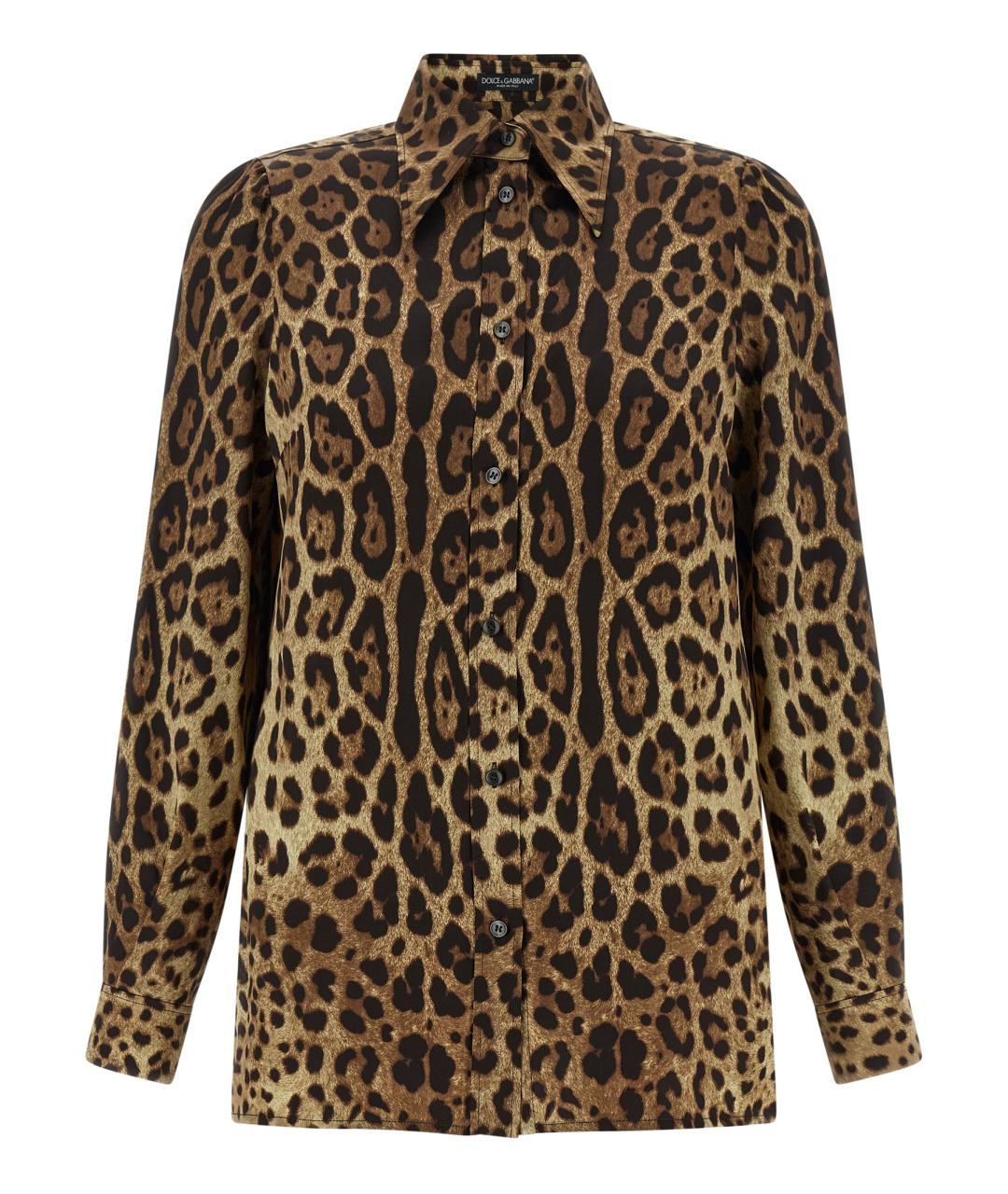 DOLCE&GABBANA Мульти шелковая рубашка, фото 1