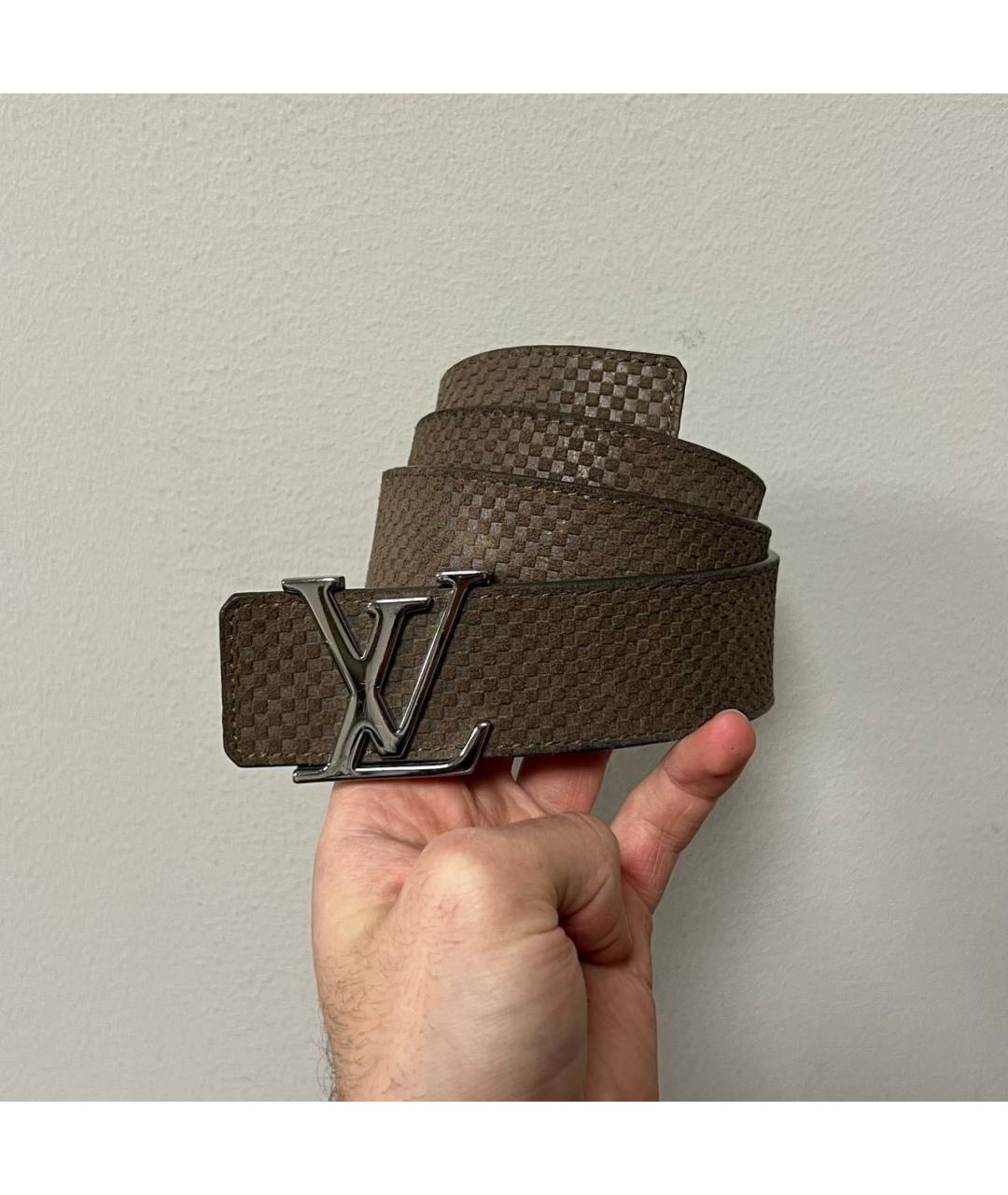 LOUIS VUITTON Коричневый ремень, фото 4