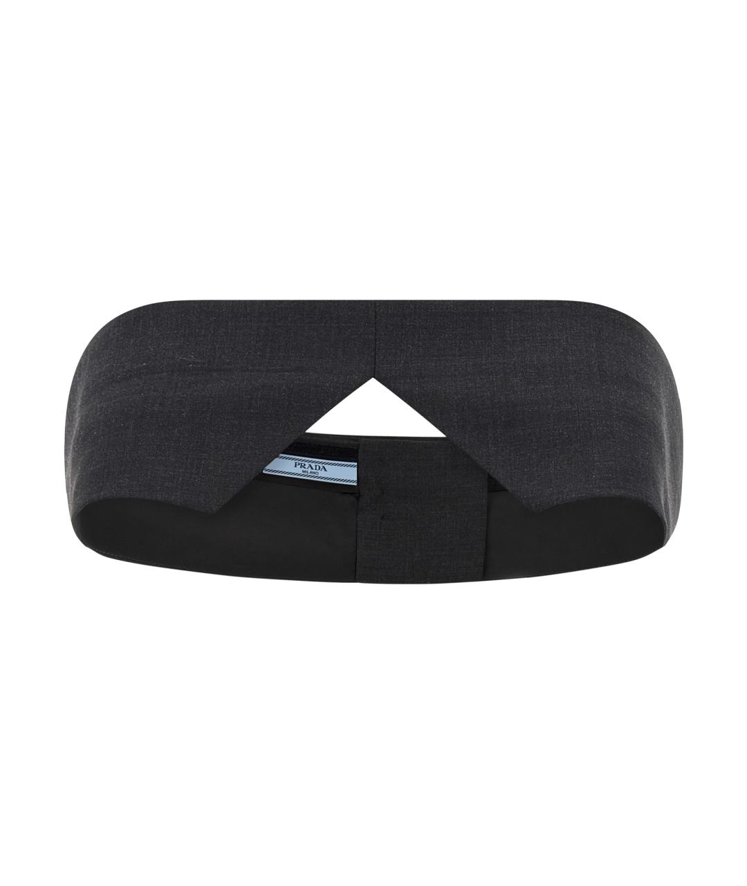 PRADA Серая шерстяная блузы, фото 1