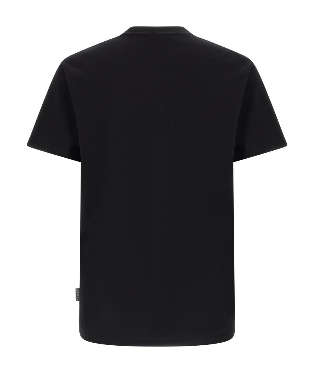 PHILIPP PLEIN Черная хлопковая футболка, фото 2