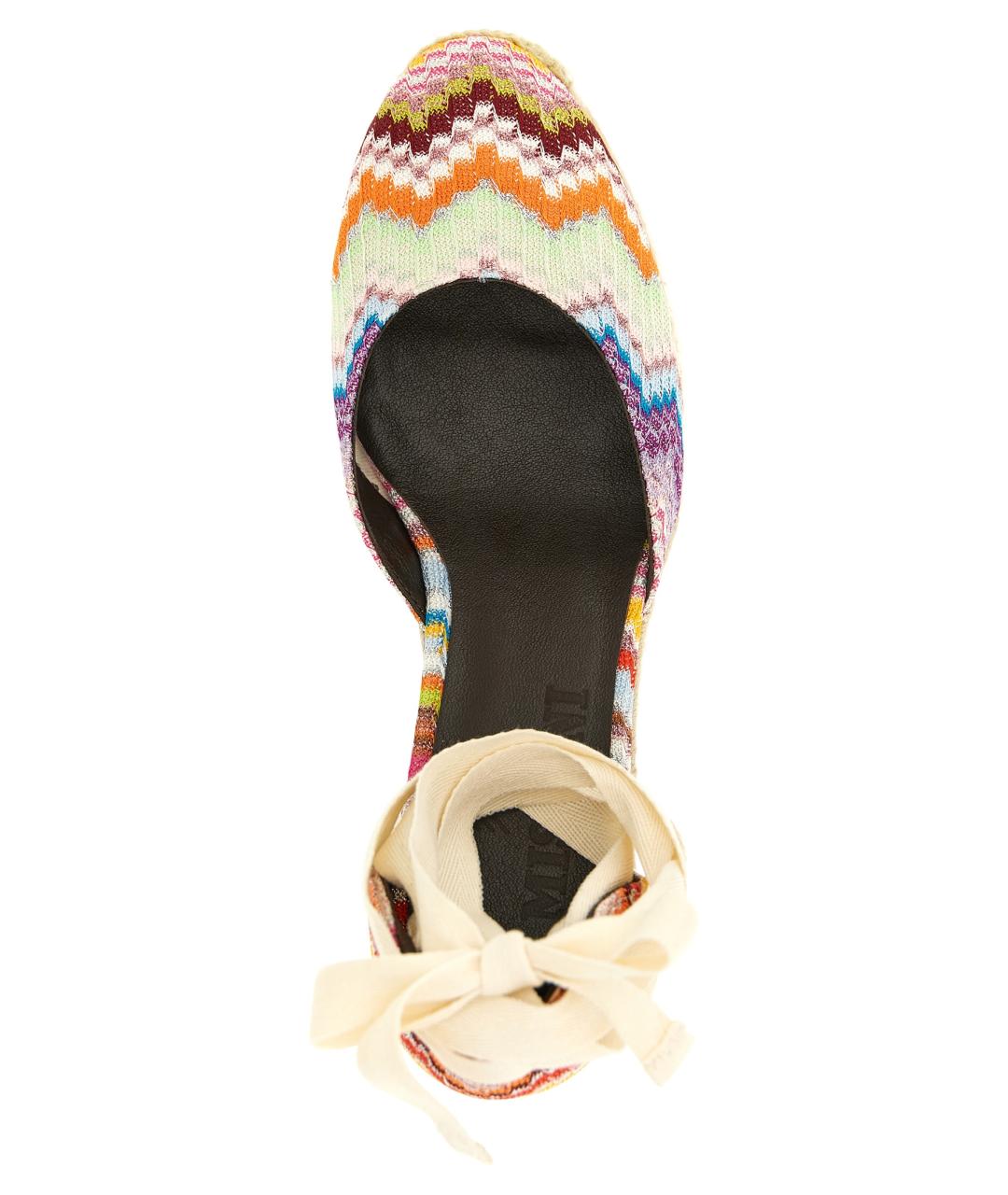 MISSONI Мульти текстильные босоножки, фото 4