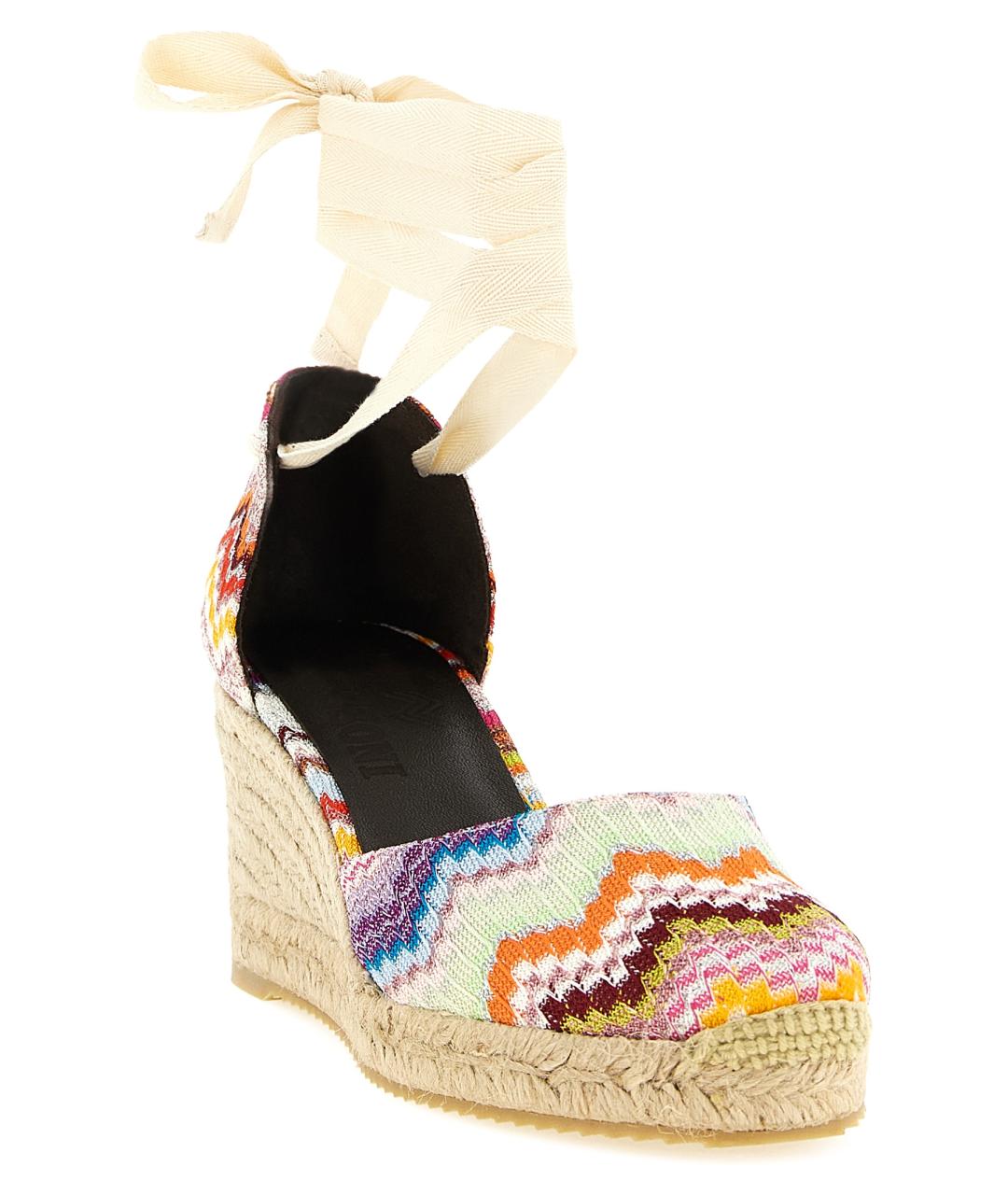 MISSONI Мульти текстильные босоножки, фото 2