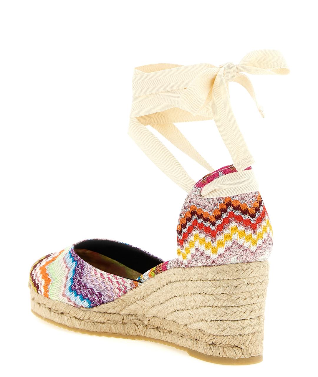 MISSONI Мульти текстильные босоножки, фото 3