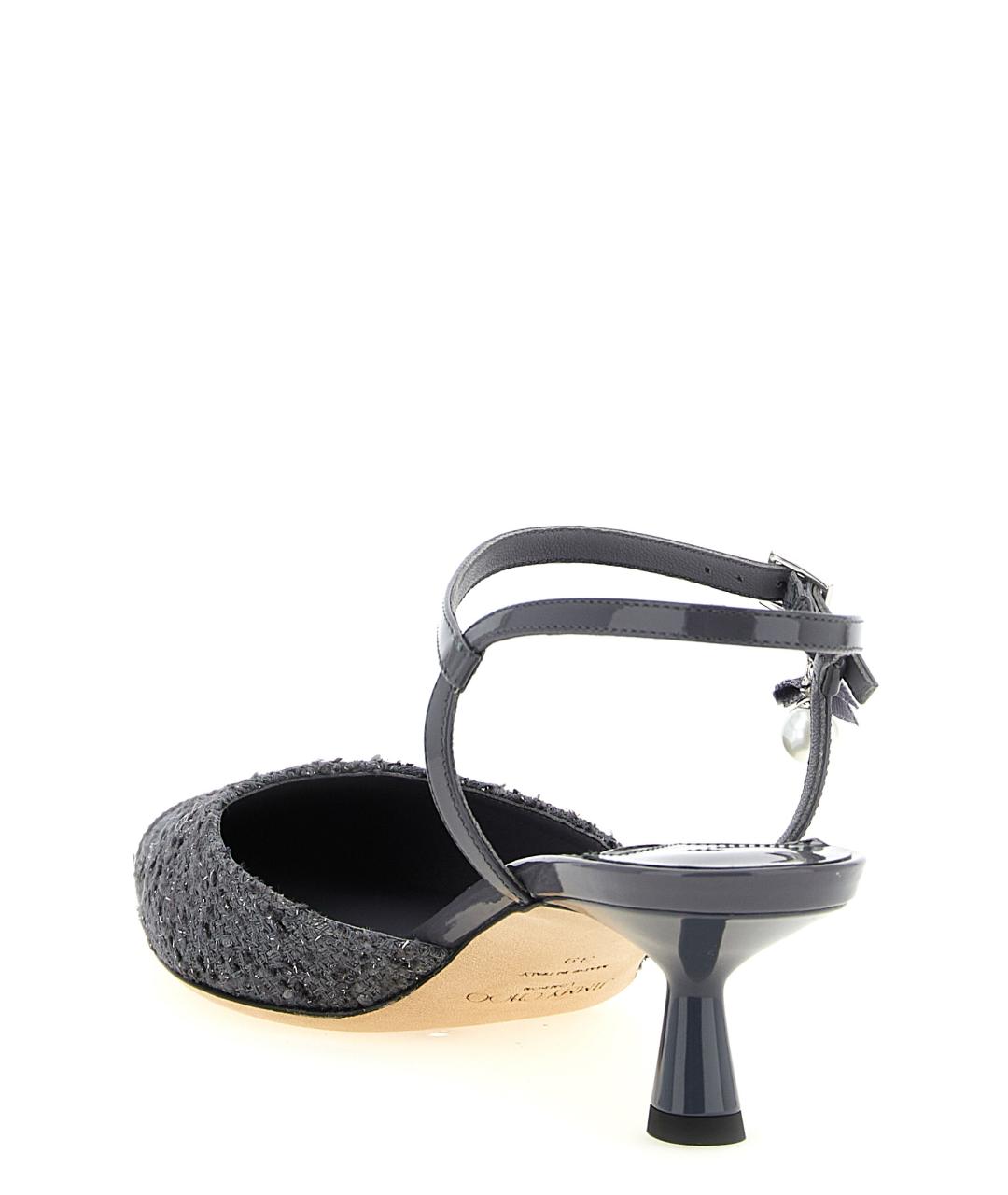 JIMMY CHOO Серые текстильные туфли, фото 3