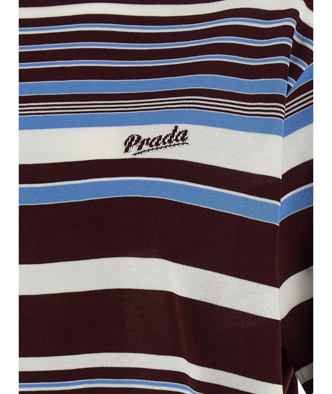 PRADA Мульти хлопковая футболка, фото 4