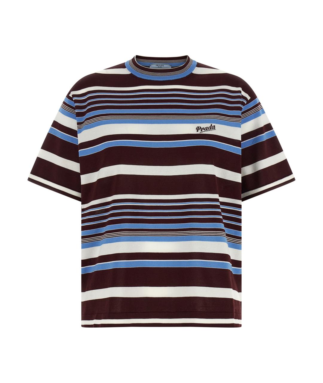 PRADA Мульти хлопковая футболка, фото 1