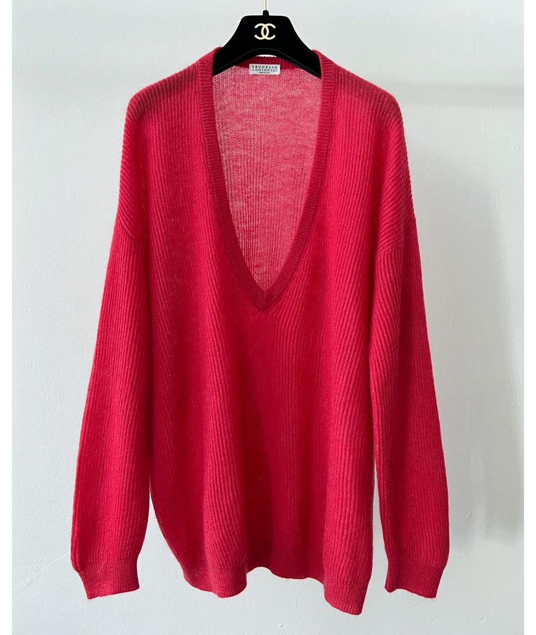 BRUNELLO CUCINELLI Красный джемпер / свитер, фото 9
