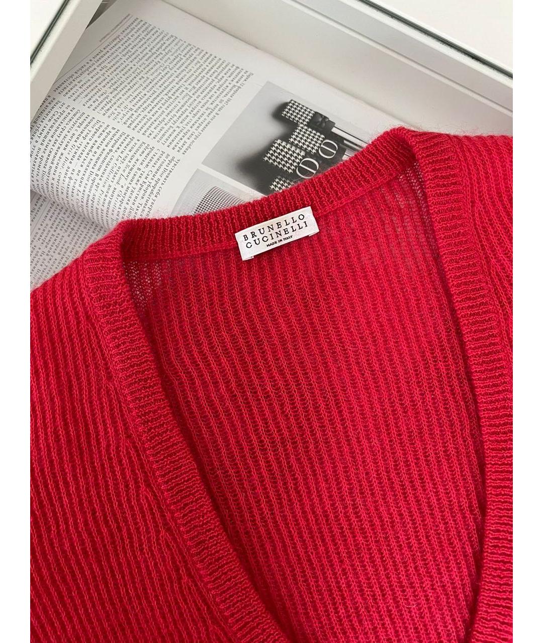 BRUNELLO CUCINELLI Красный джемпер / свитер, фото 5