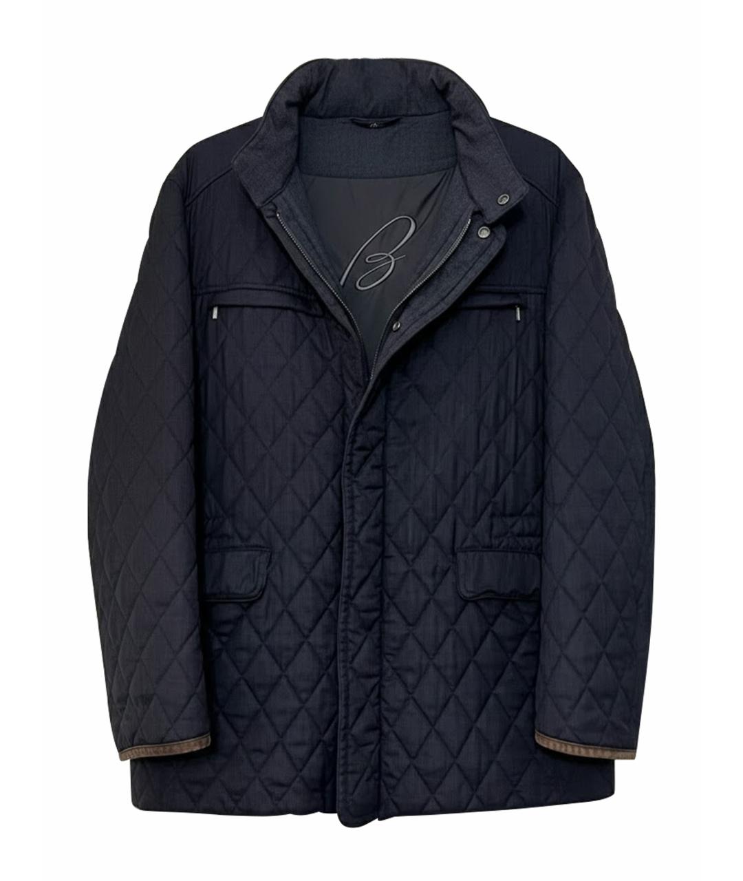 BRIONI Черная шерстяная куртка, фото 1