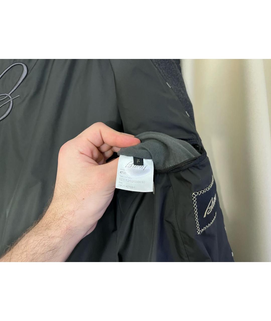 BRIONI Черная шерстяная куртка, фото 8