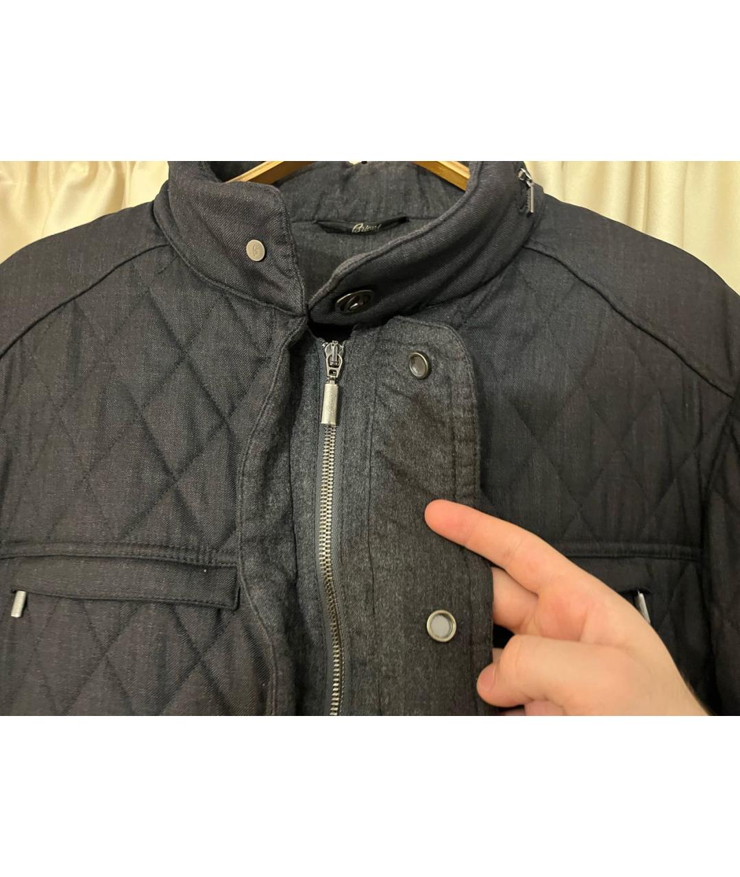 BRIONI Черная шерстяная куртка, фото 5