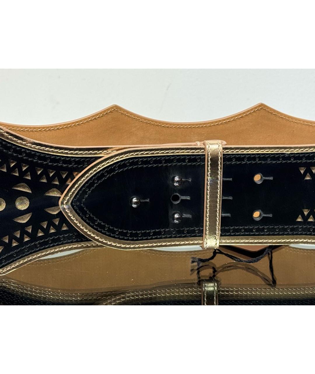 ALAIA Черный кожаный ремень, фото 2