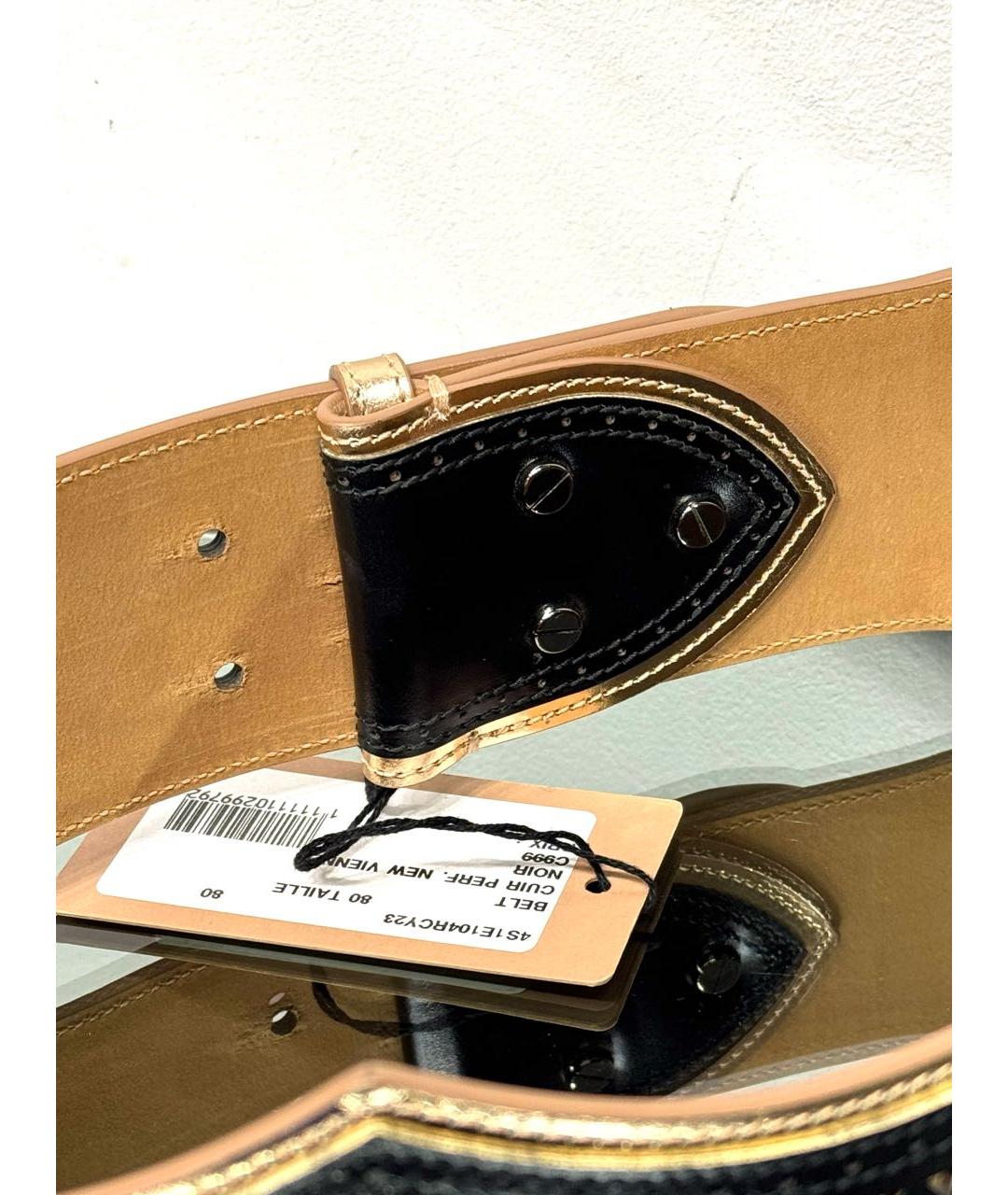 ALAIA Черный кожаный ремень, фото 3