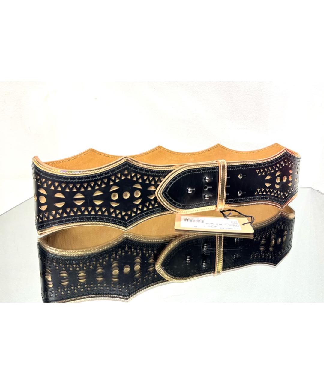 ALAIA Черный кожаный ремень, фото 6