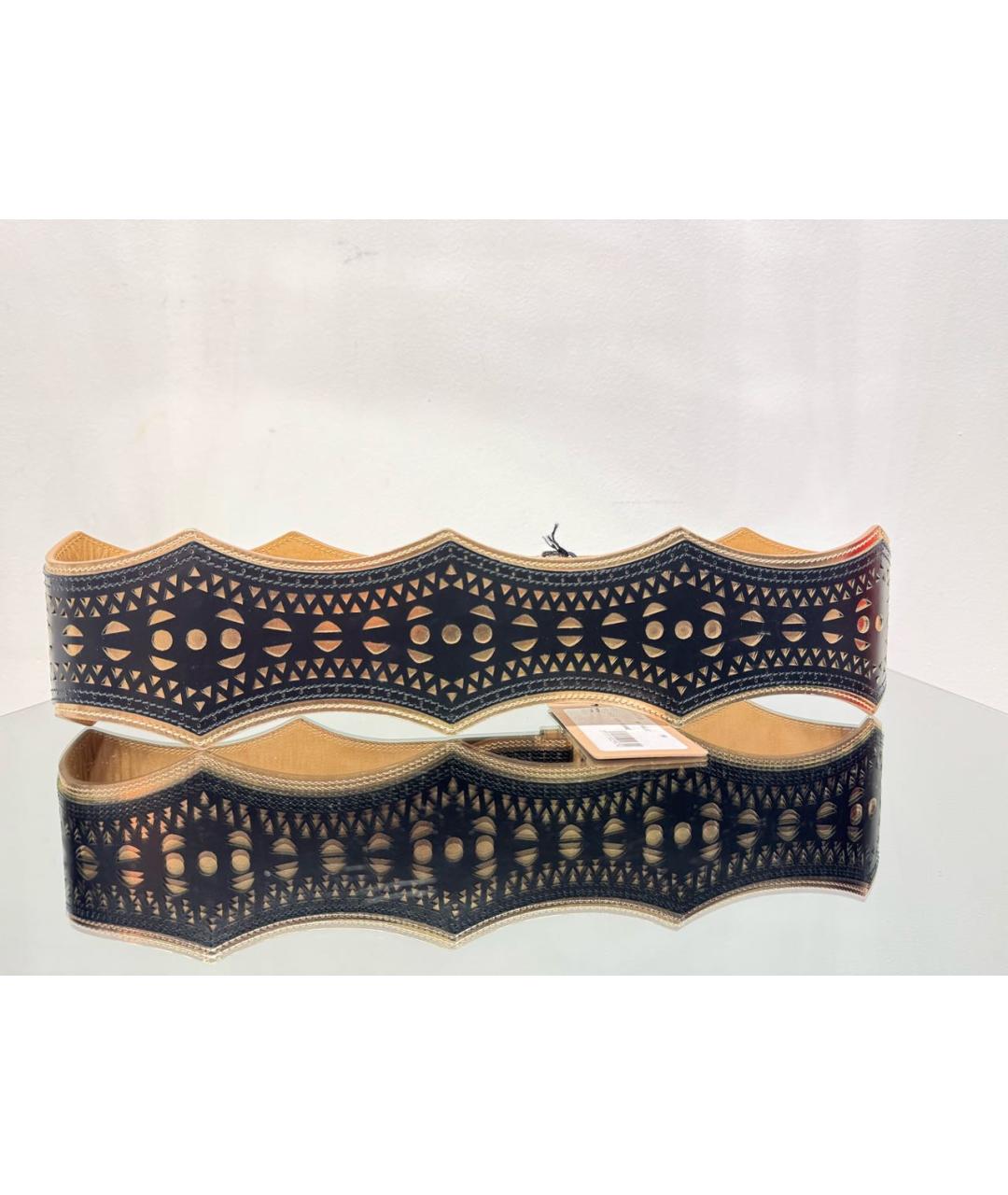 ALAIA Черный кожаный ремень, фото 5