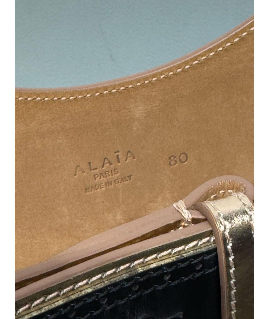 ALAIA Черный кожаный ремень, фото 8