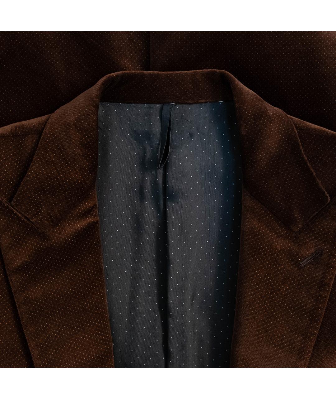 GIVENCHY Коричневый бархатный пиджак, фото 3