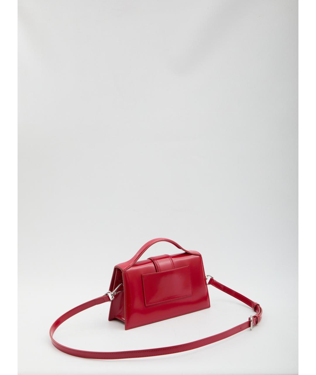 JACQUEMUS Красная кожаная сумка через плечо, фото 2