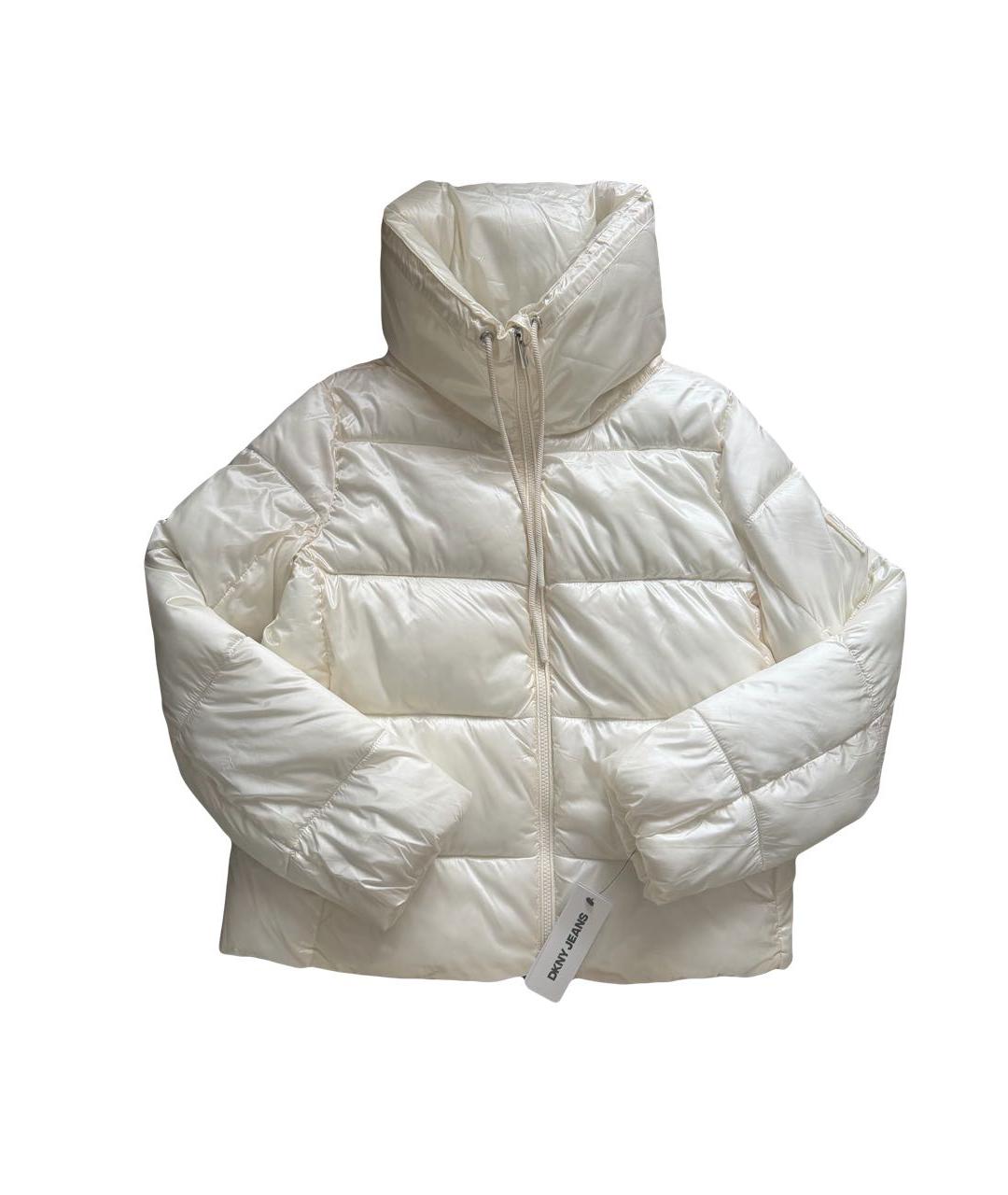 DKNY Бежевая полиэстеровая куртка, фото 5
