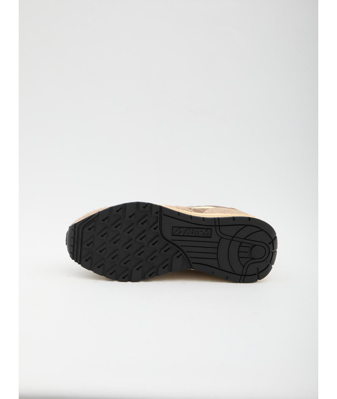 AUTRY Бежевые замшевые низкие кроссовки / кеды, фото 4