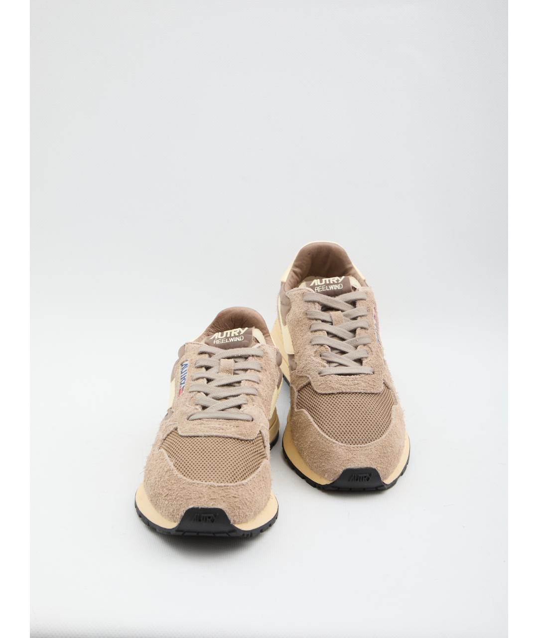 AUTRY Бежевые замшевые низкие кроссовки / кеды, фото 5