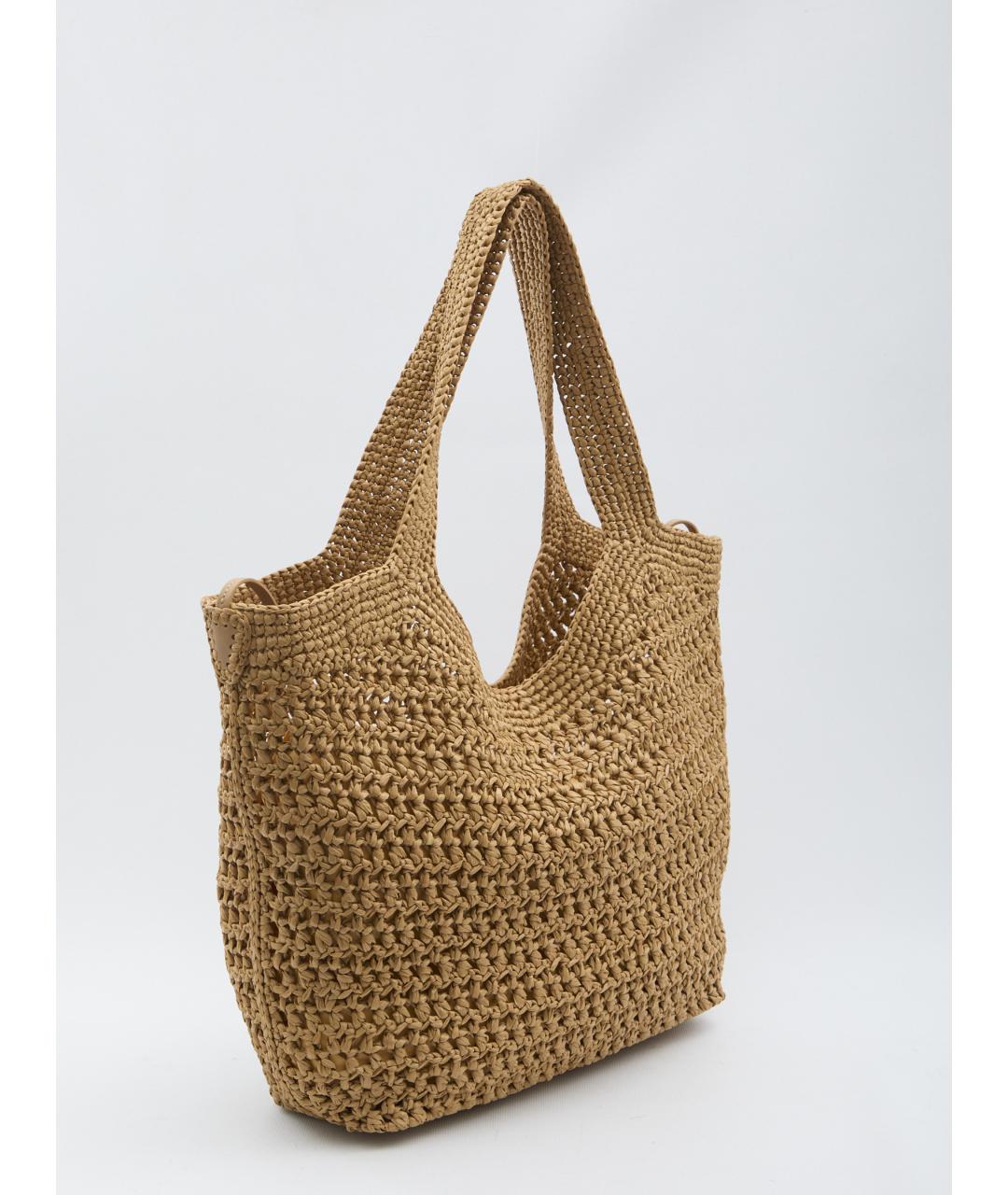 TOD'S Бежевая пелетеная сумка тоут, фото 2