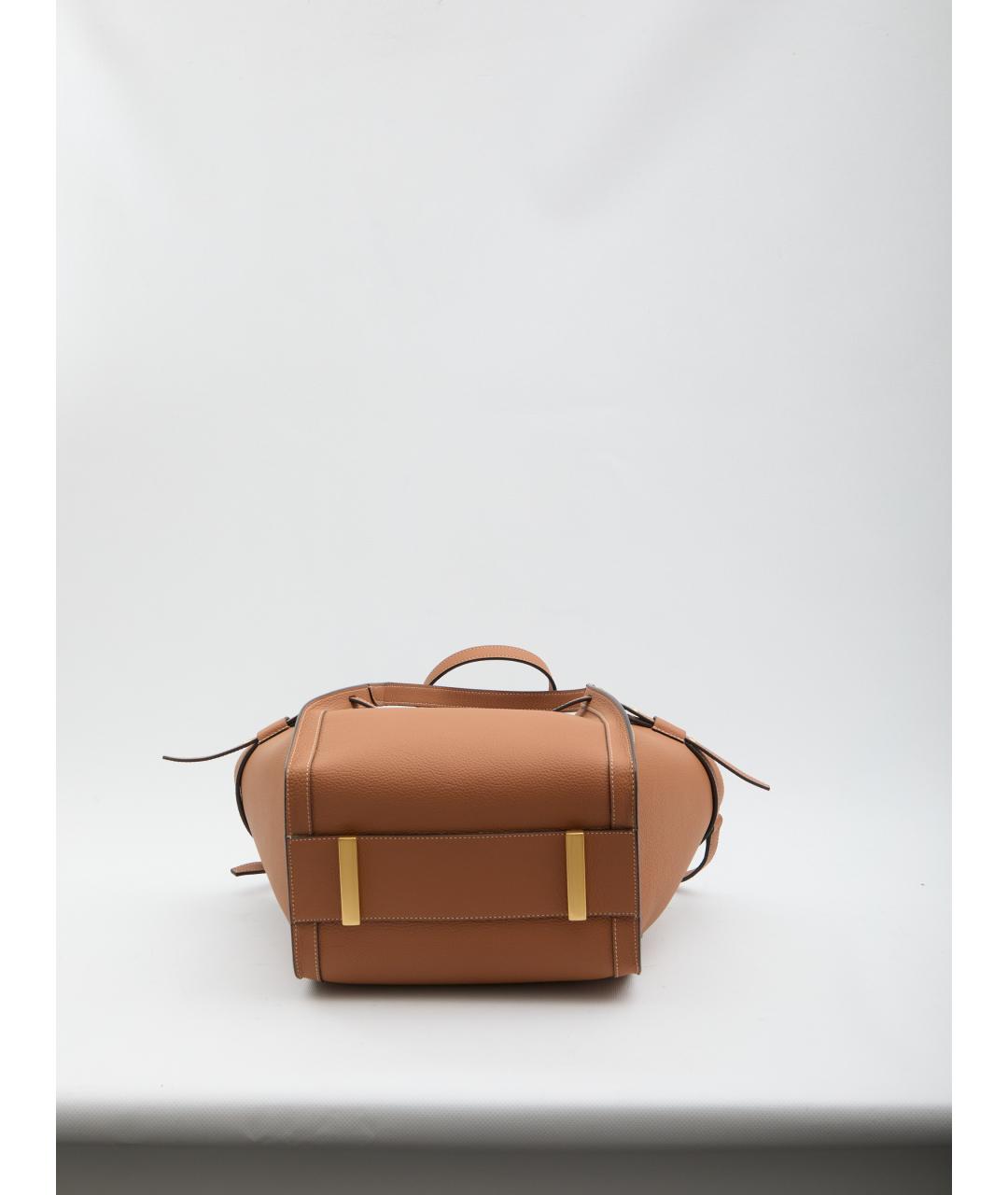 TOD'S Коричневая кожаная сумка тоут, фото 3