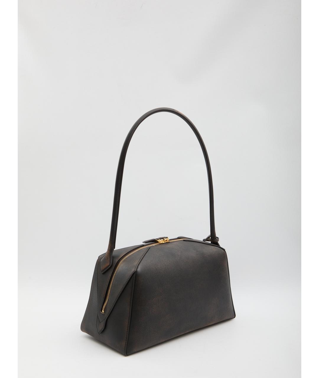 ALAIA Коричневая кожаная сумка через плечо, фото 2