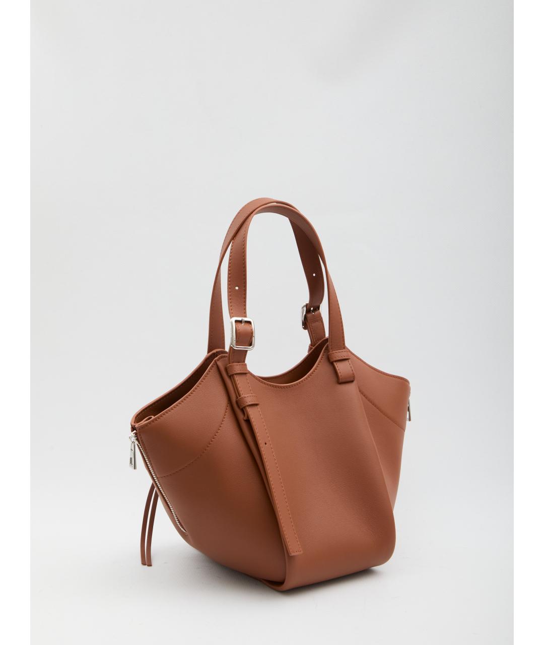 LOEWE Коричневая кожаная сумка тоут, фото 2