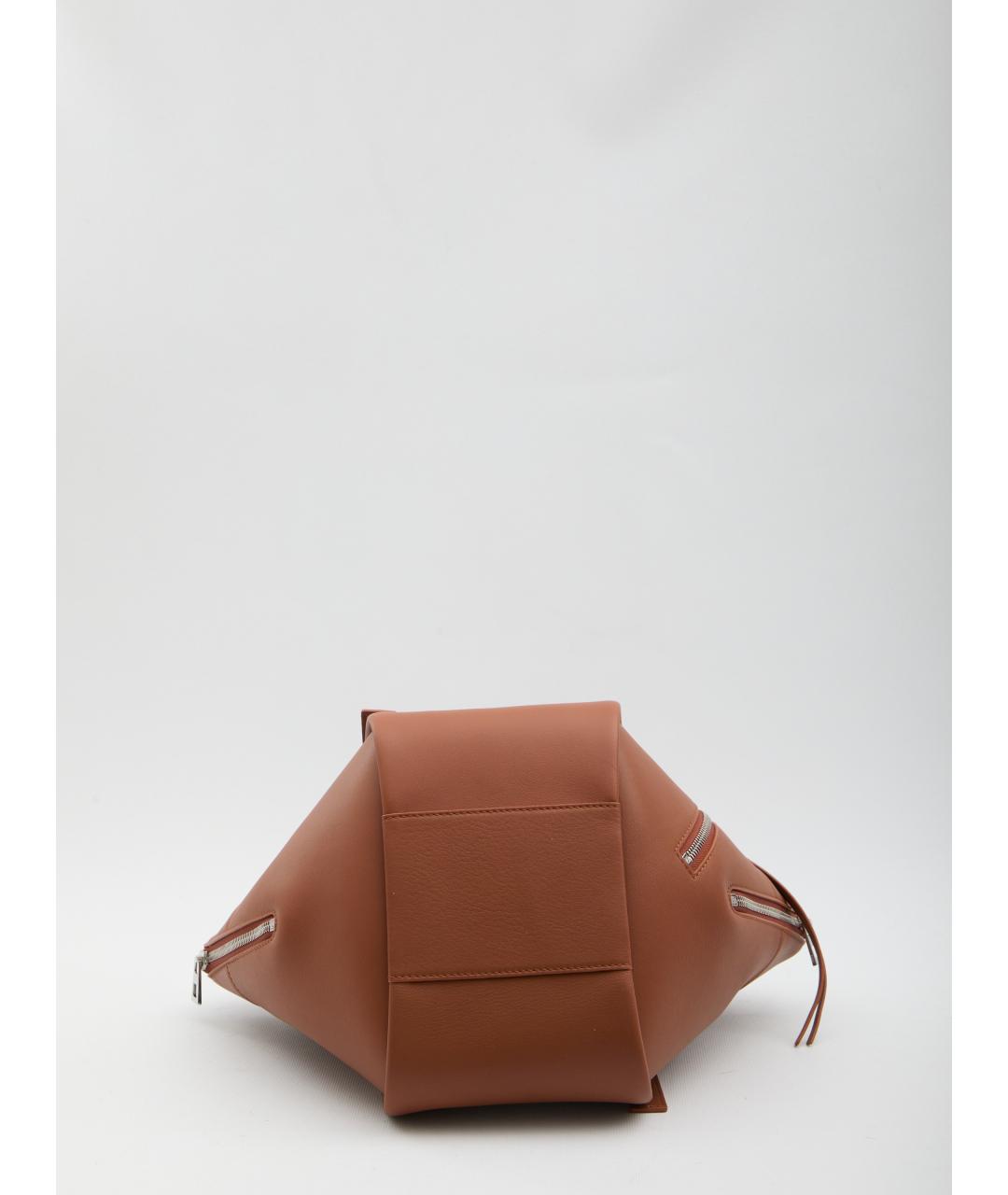 LOEWE Коричневая кожаная сумка тоут, фото 3
