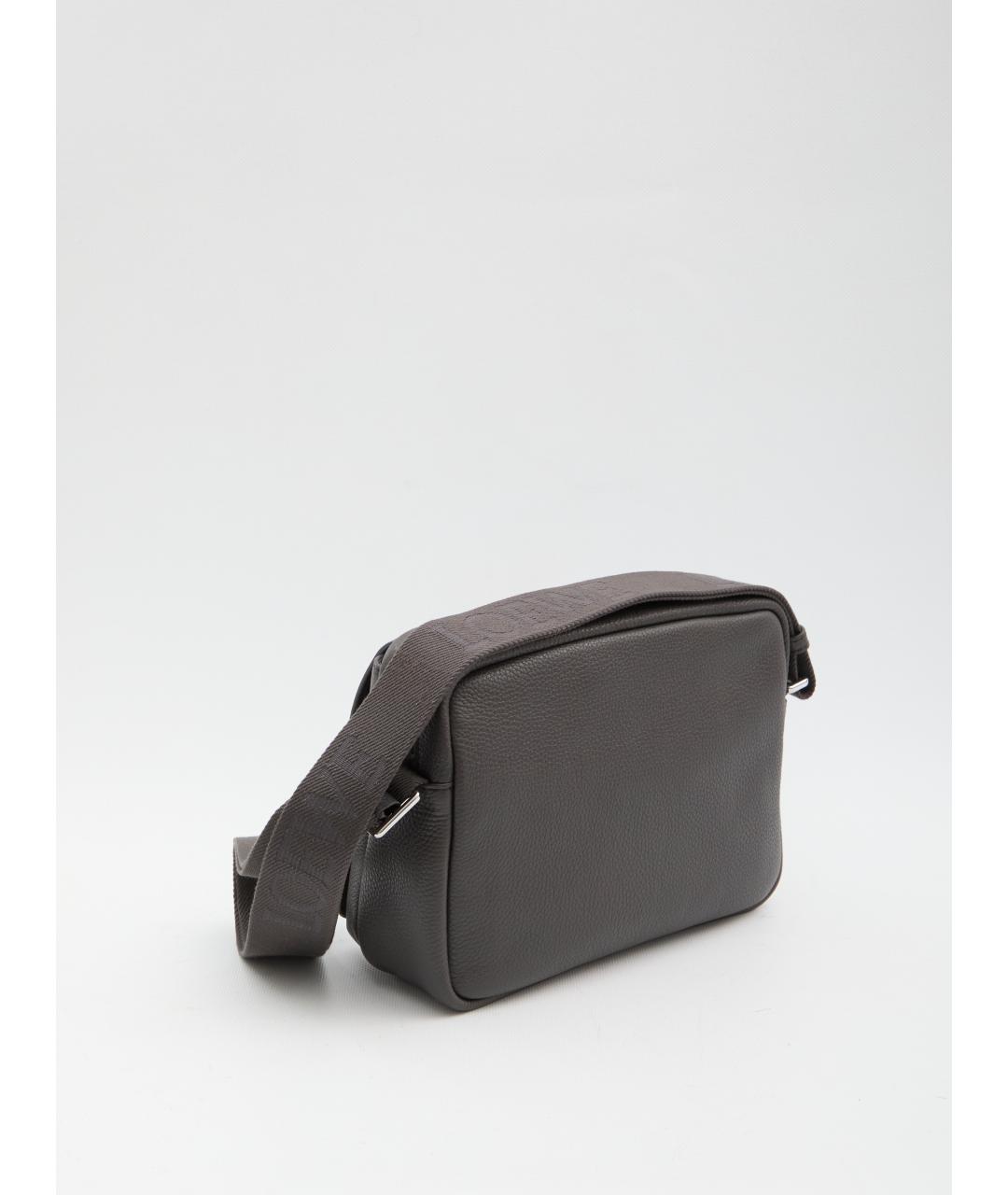 LOEWE Серая кожаная сумка на плечо, фото 2