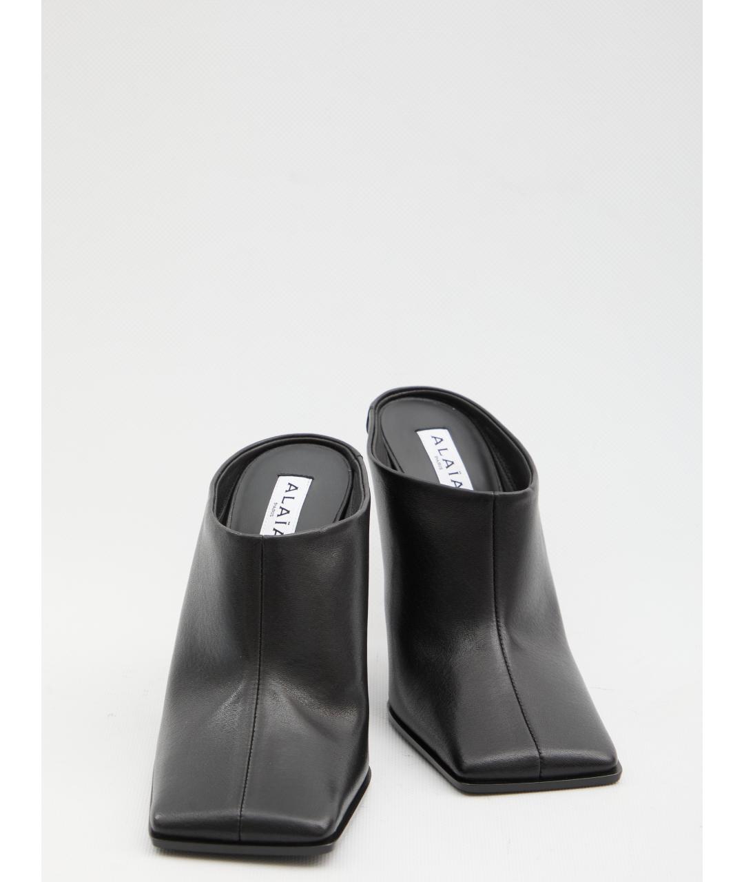 ALAIA Черные кожаные туфли, фото 5